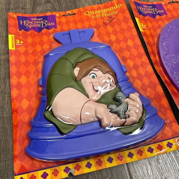 Lot of 3D Puzzles 90s Disney Hunchback of Notre Dame - Picture 5 of 11